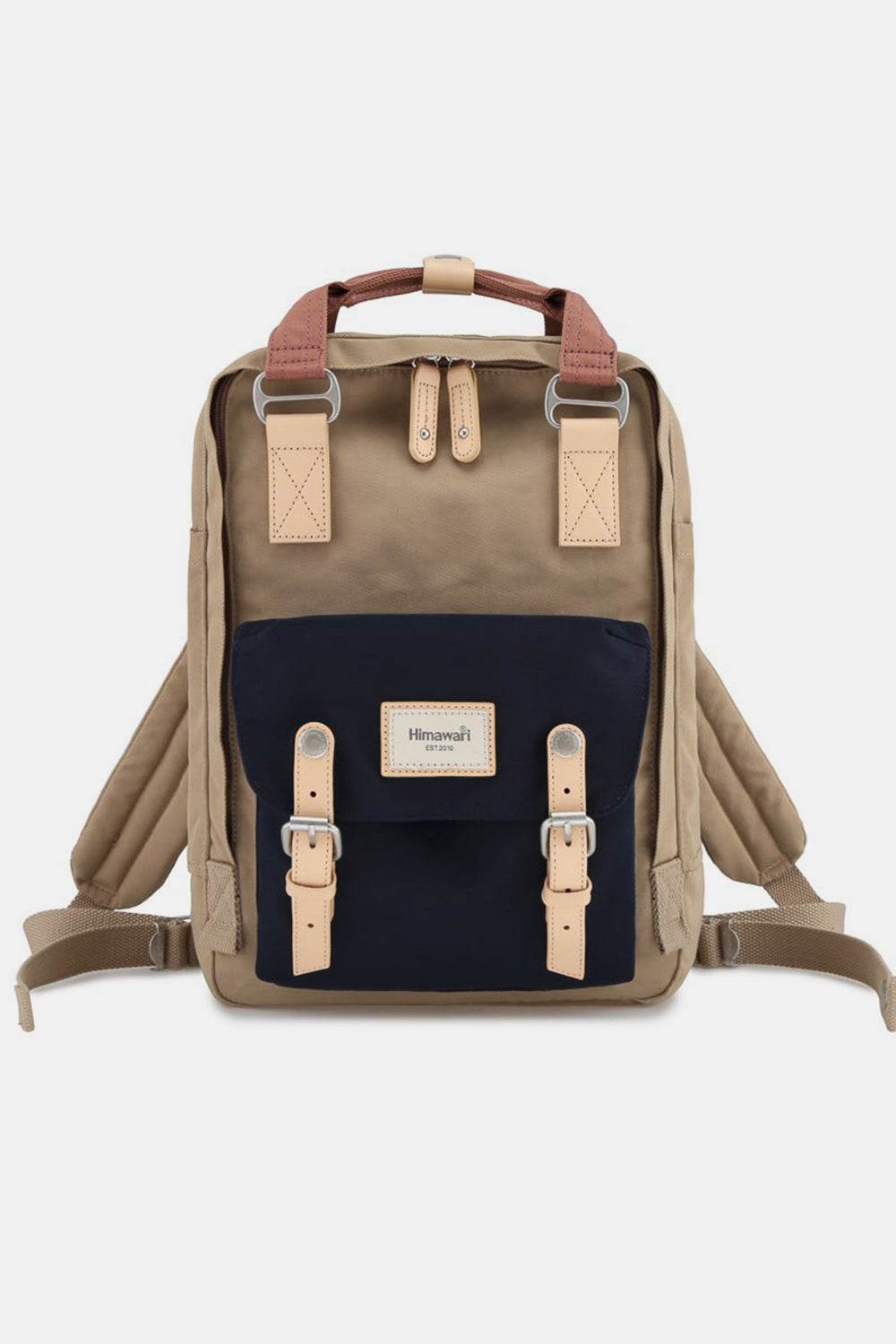 Himawari Contrast Waterproof Nylon Backpack Bag - Delanoir