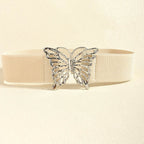 Butterfly Alloy Buckle Elastic Belt - Delanoir