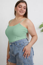 Basic Bae Full Size Round Neck Slim Cami - Delanoir