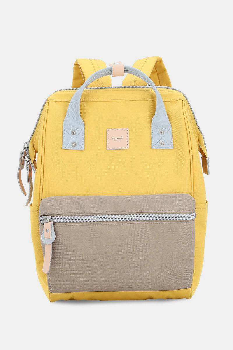 Himawari Water Resistant Canvas Backpack Bag with Side Pockets - Delanoir