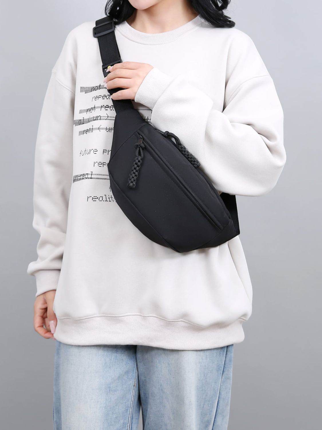 Oxford Cloth Adjustable Strap Sling Bag - Delanoir