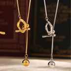 Stainless Steel Bead Necklace - Delanoir