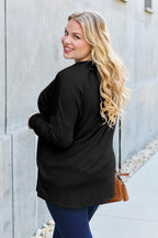 Basic Bae Full Size Round Neck Dropped Shoulder T-Shirt - Delanoir