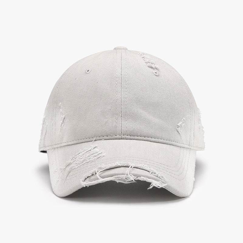Distressed Adjustable Cotton Hat - Delanoir