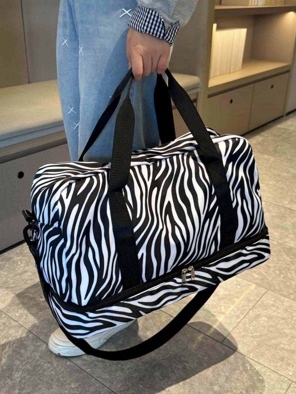 Oxford Cloth Leopard Travel Bag - Delanoir