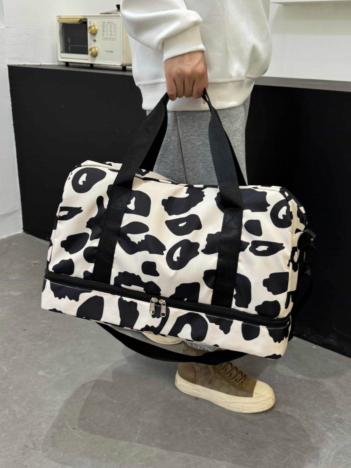 Oxford Cloth Leopard Travel Bag - Delanoir