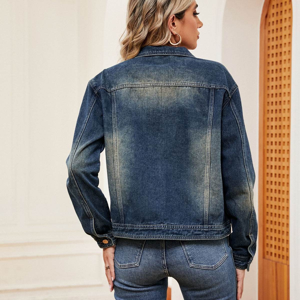 Washed Denim Jacket - Delanoir