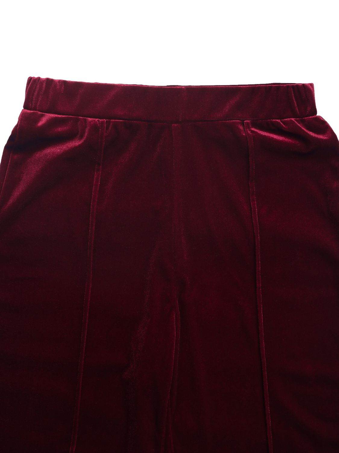 Elastic Waist Wide Leg Pants - Delanoir