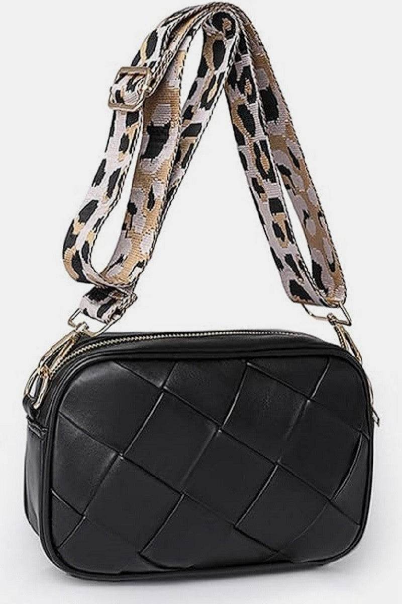 Zenana Cassette Woven Crossbody Bag - Delanoir