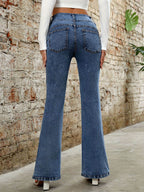 Bootcut Jeans with Pockets - Delanoir