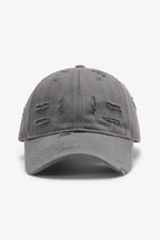 Distressed Adjustable Baseball Cap - Delanoir