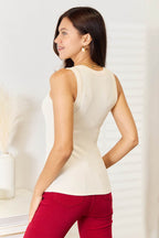 Basic Bae Full Size Round Neck Tank - Delanoir