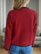 Button Down Long Sleeve Cardigan - Delanoir