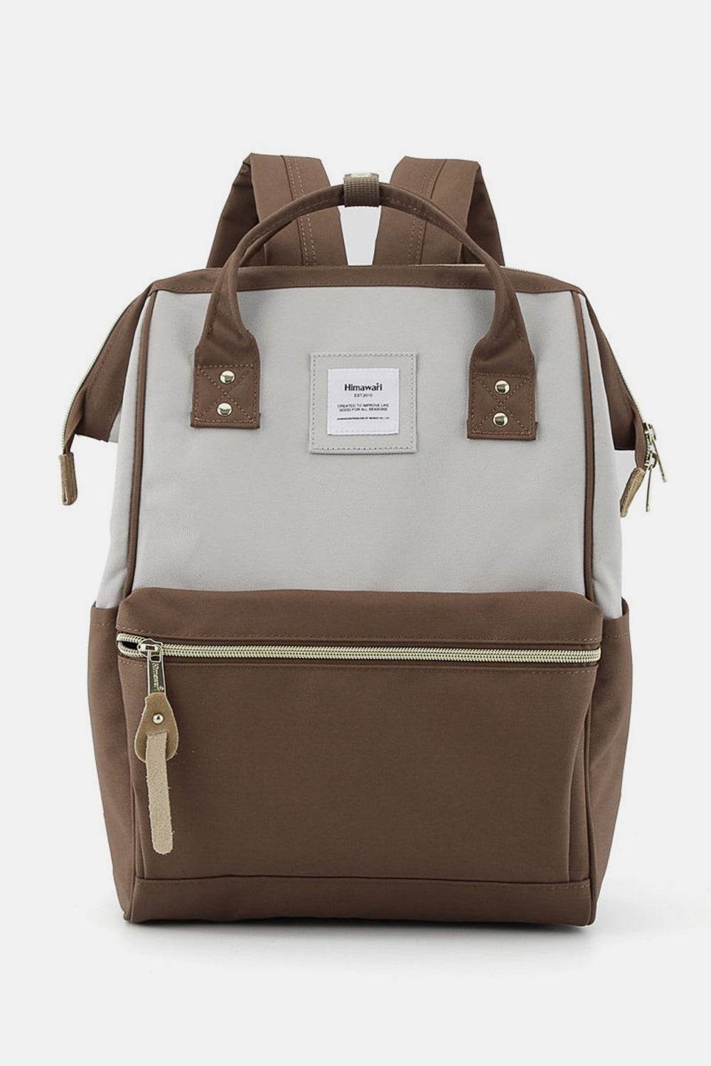 Himawari Waterproof Canvas Backpack Bag with Side Pockets - Delanoir