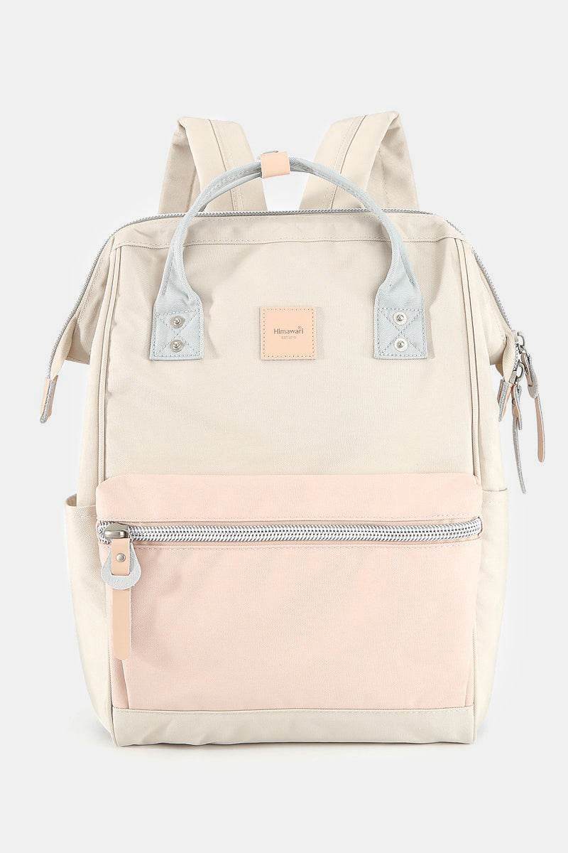 Himawari Water Resistant Canvas Backpack Bag with Side Pockets - Delanoir