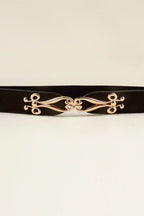 Alloy Buckle Elastic Belt - Delanoir
