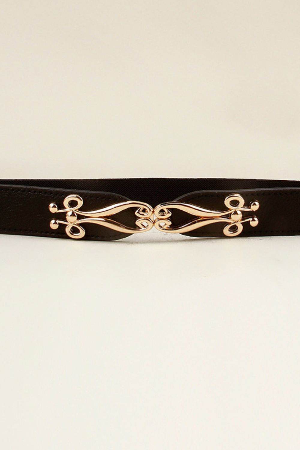 Alloy Buckle Elastic Belt - Delanoir