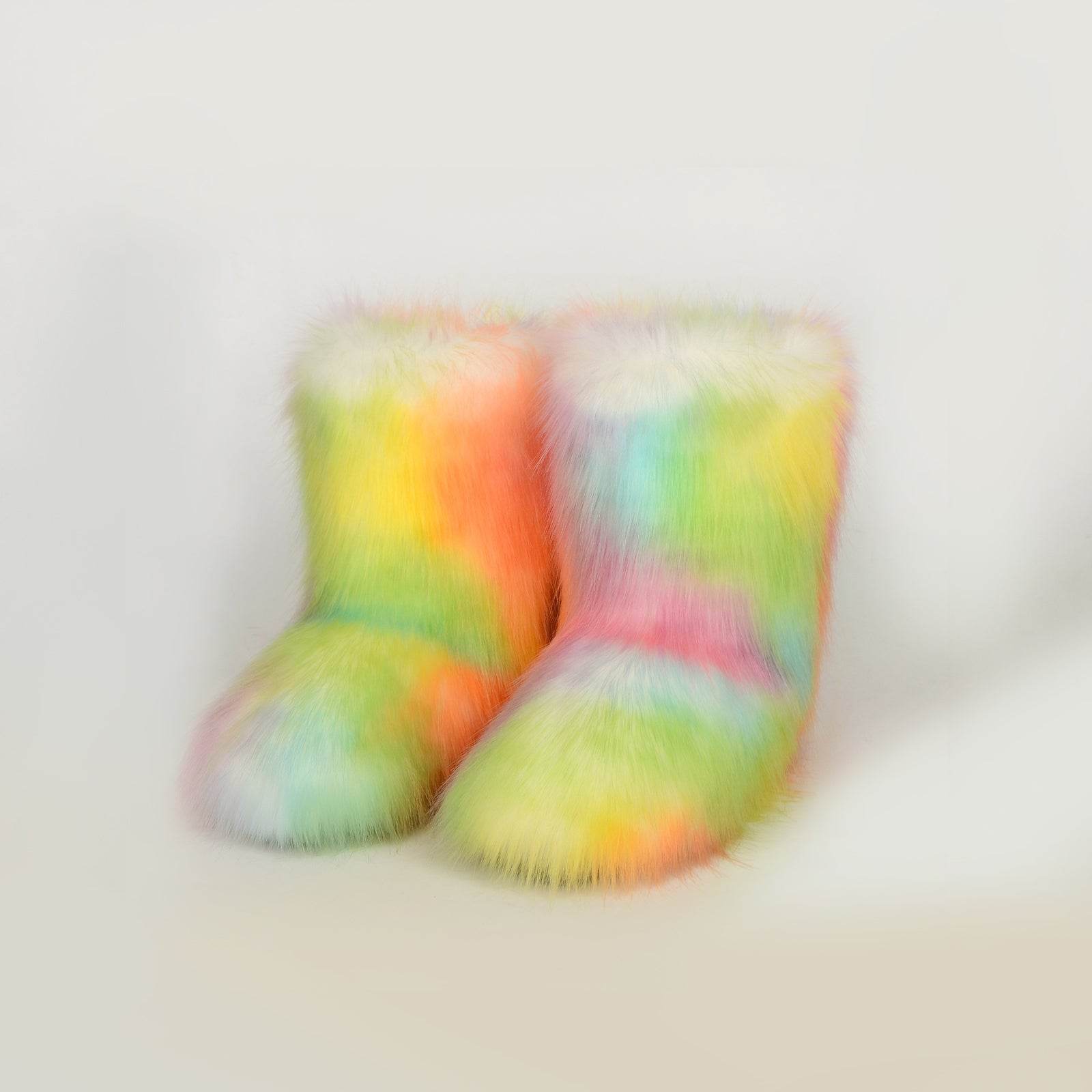 Thermal Fuzzy Platform Boots - Delanoir