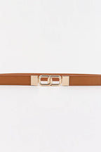 Geometric Double Buckle Elastic Belt - Delanoir