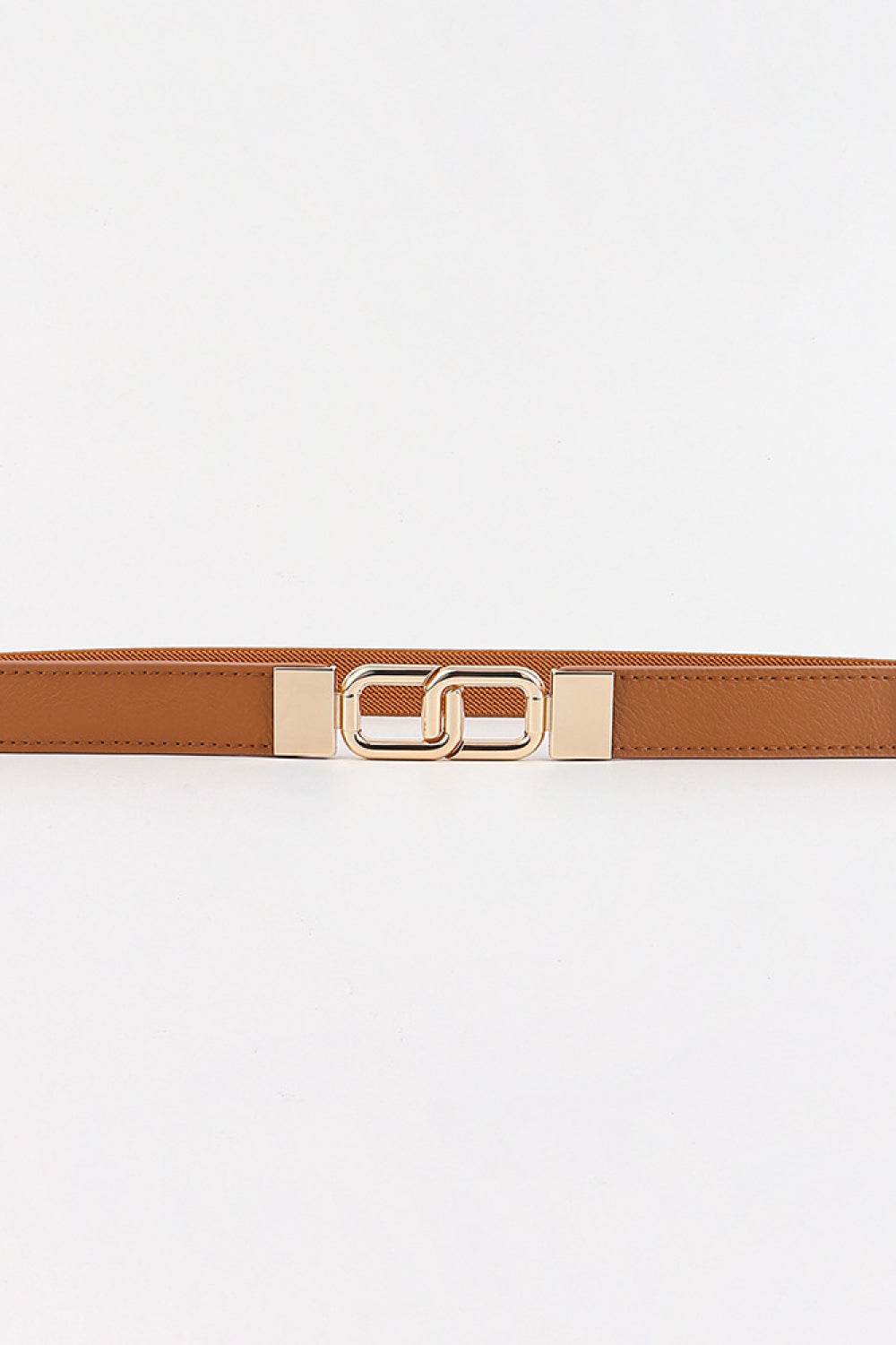 Geometric Double Buckle Elastic Belt - Delanoir