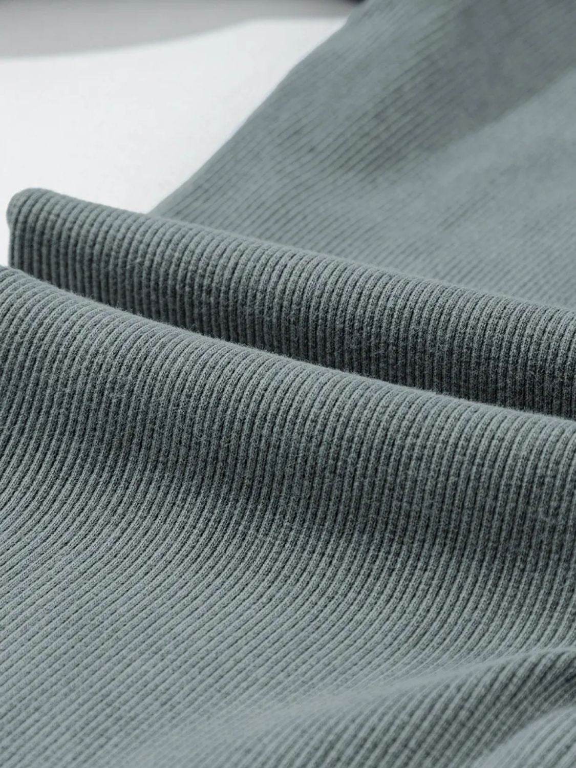 Ribbed Elastic Waist Leggings - Delanoir