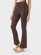 Millennia Zipper Detail High Waist Active Pants - Delanoir