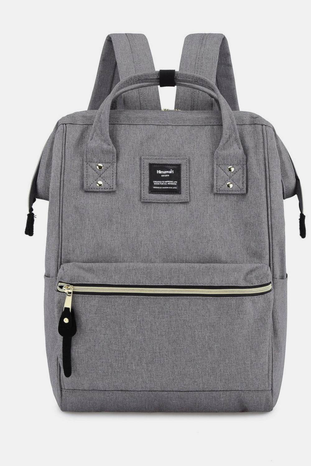 Himawari Waterproof Canvas Backpack Bag with Side Pockets - Delanoir