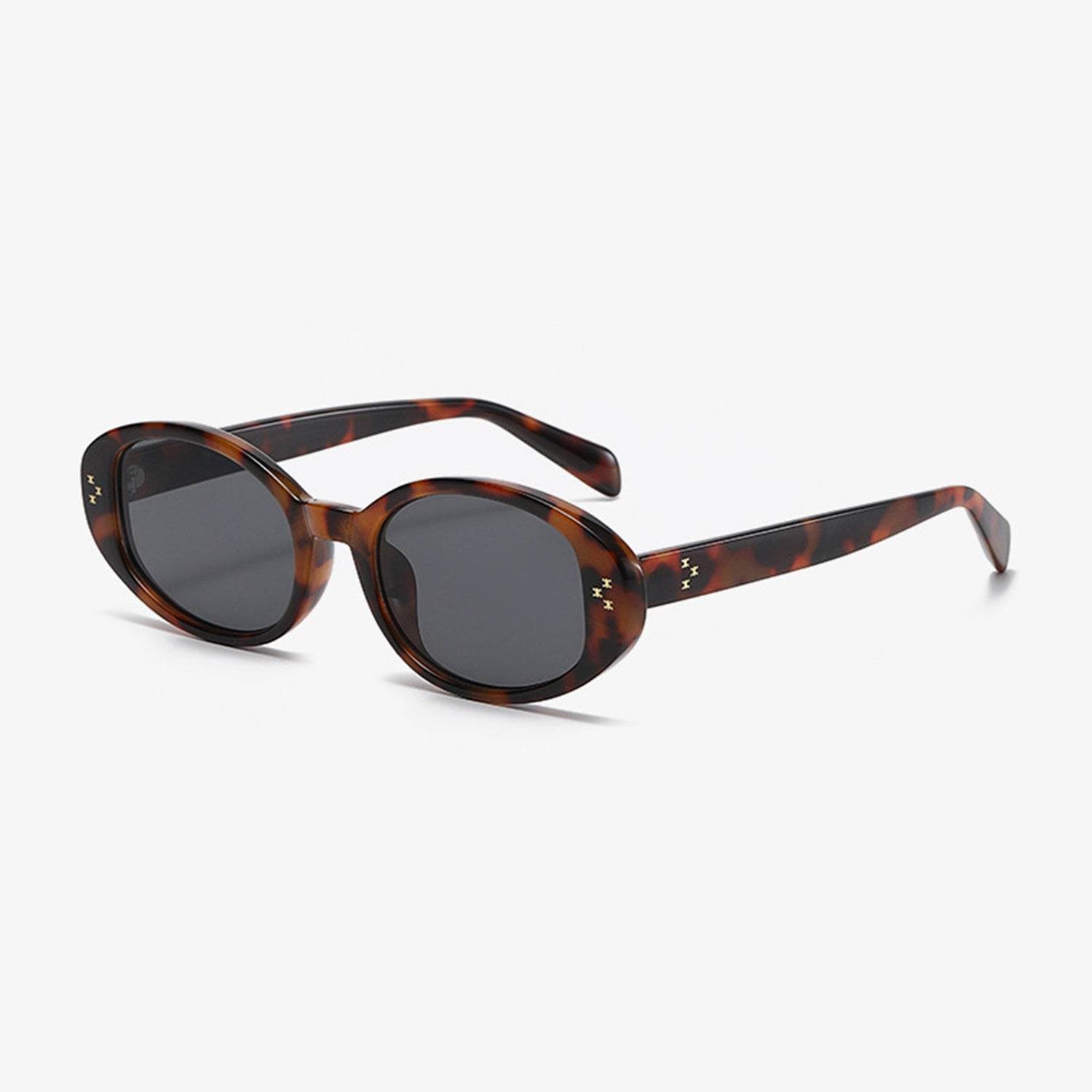 Polycarbonate Frame Oval Sunglasses - Delanoir