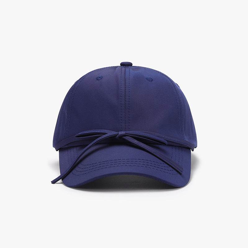 Tied Bow Cotton Baseball Cap - Delanoir