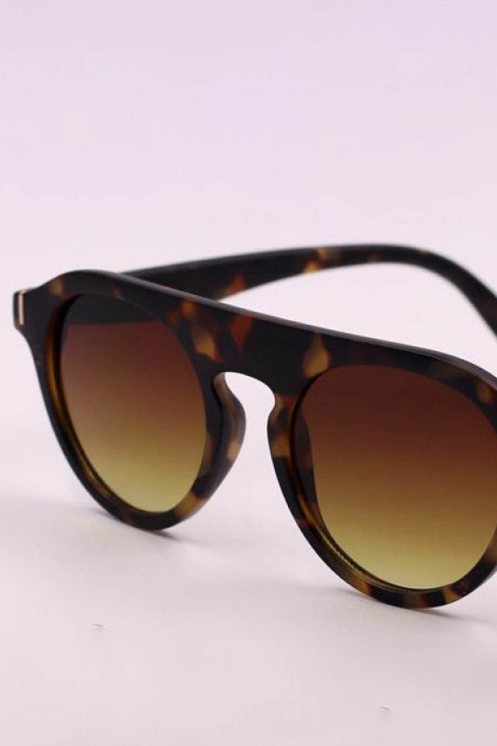 3-Piece Round Polycarbonate Full Rim Sunglasses - Delanoir