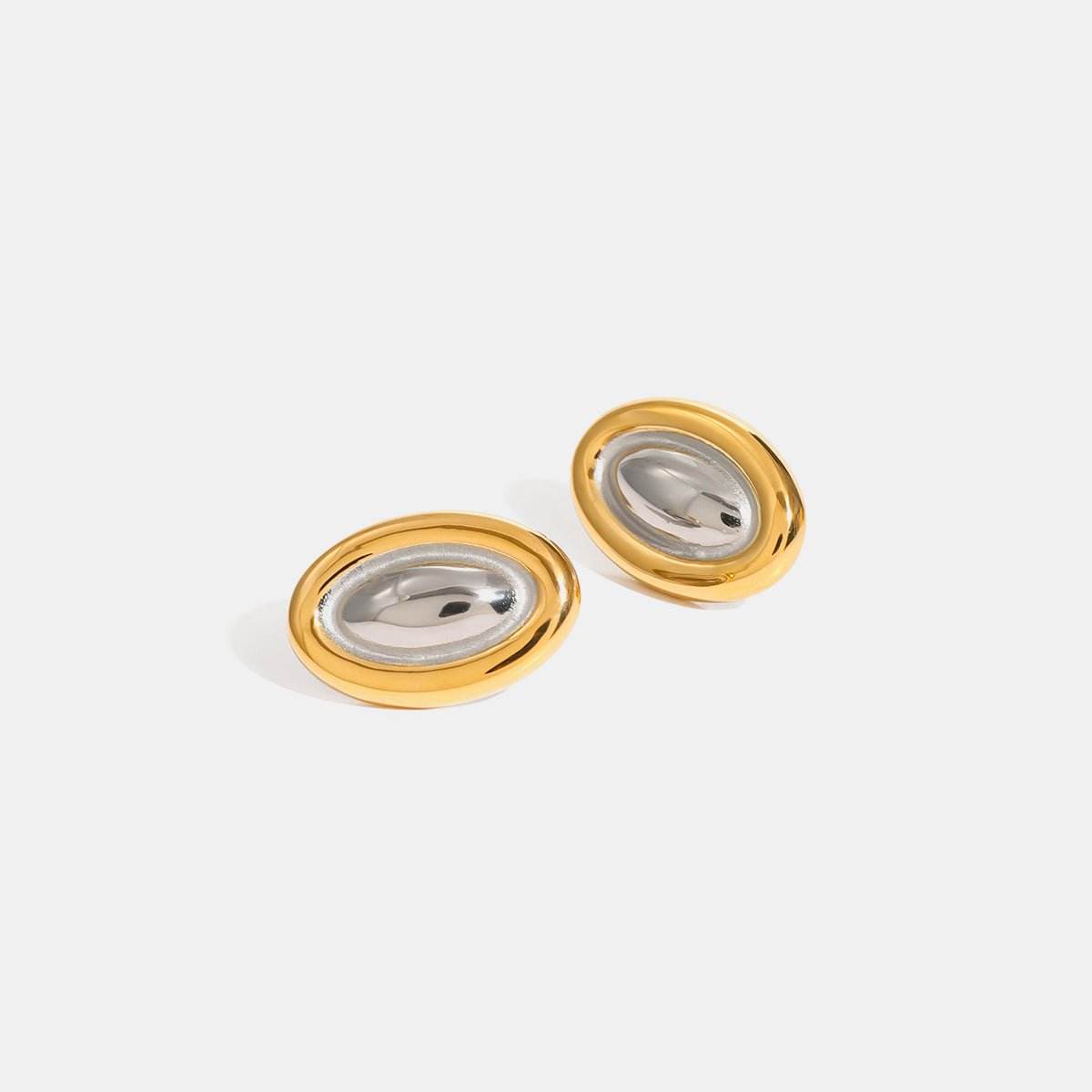 18K Gold-Plated Stainless Steel Stud Earring - Delanoir