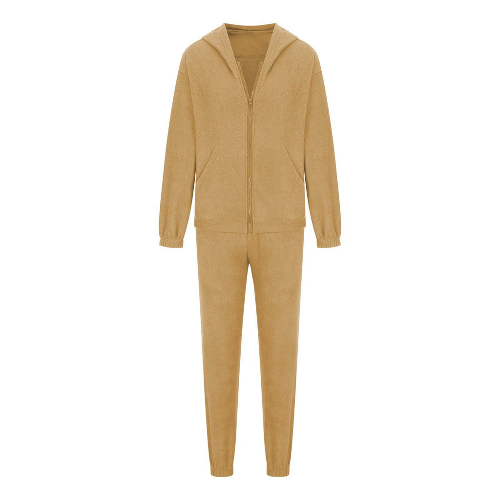 Zip Up Long Sleeve Hoodie and Joggers Set - Delanoir