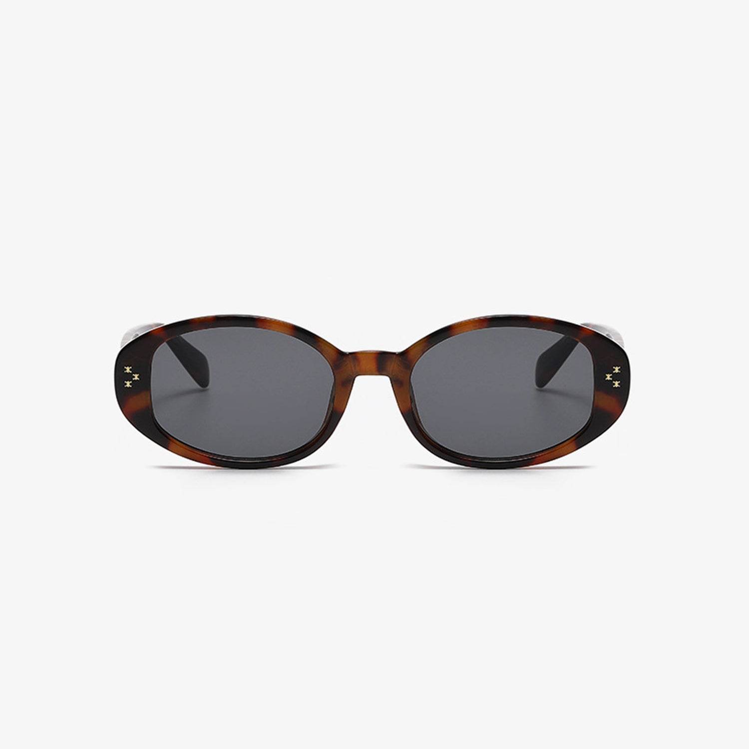 Polycarbonate Frame Oval Sunglasses - Delanoir