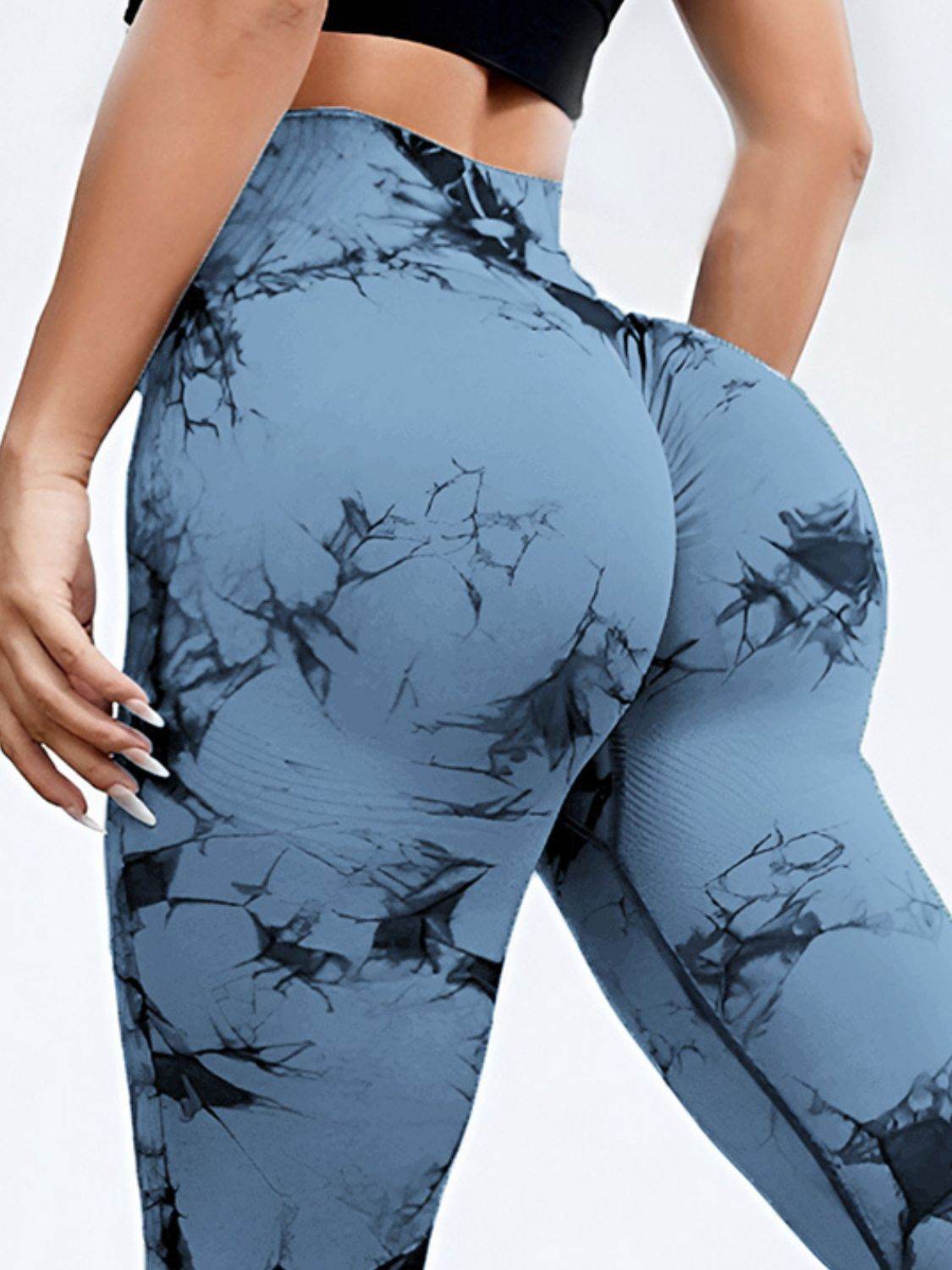 Tie-Dye High Waist Active Leggings - Delanoir