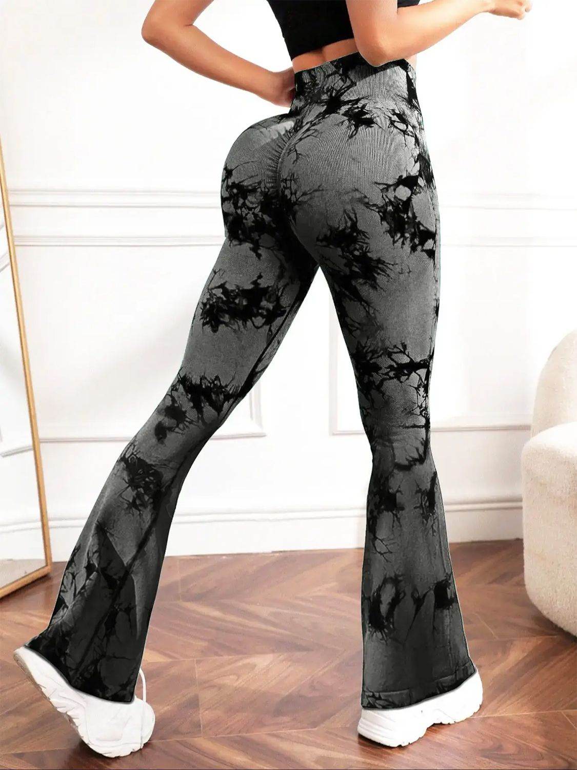Tie-Dye High Waist Active Leggings - Delanoir