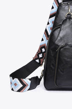 Adored Take A Trip PU Leather Sling Bag - Delanoir