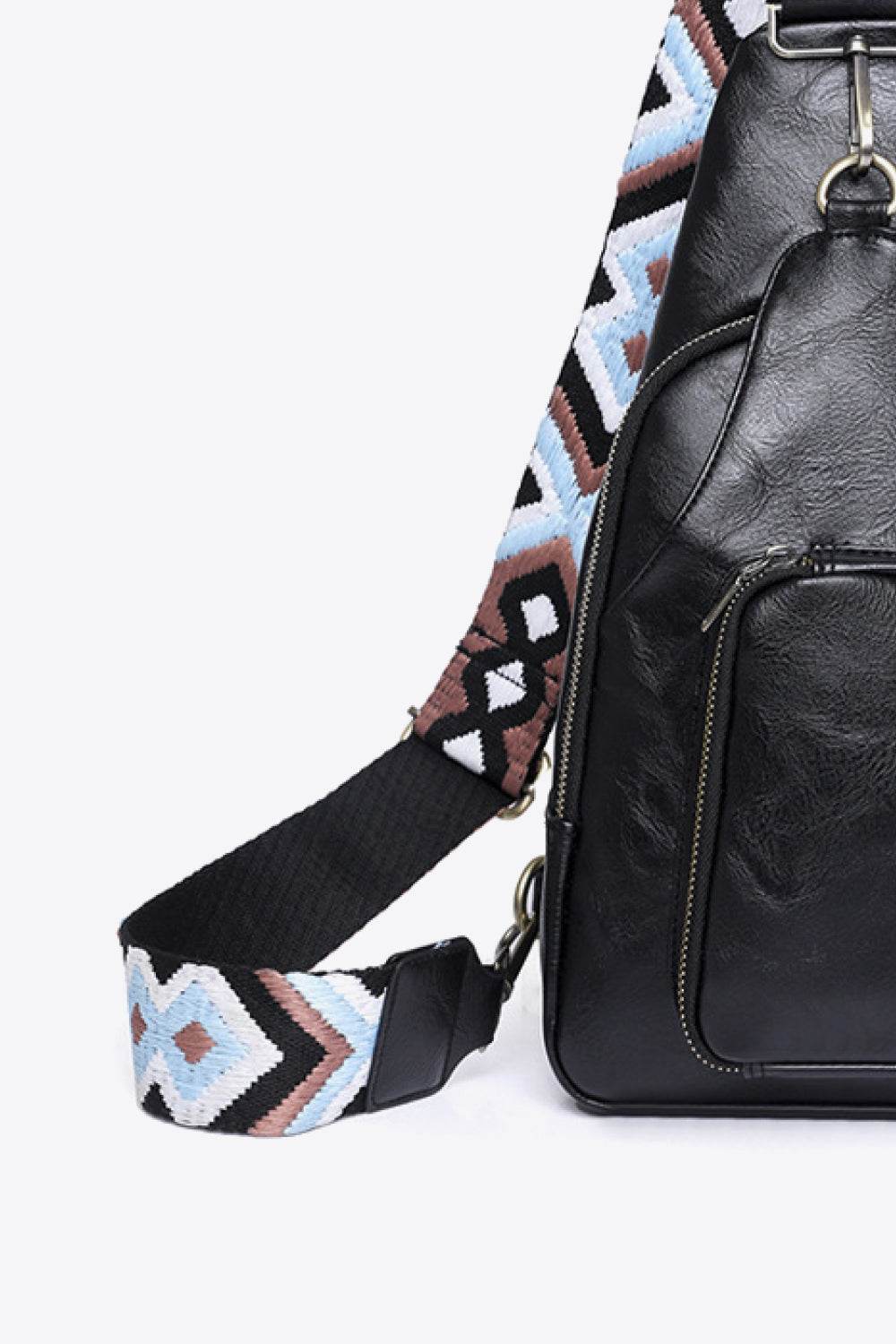 Adored Take A Trip PU Leather Sling Bag - Delanoir