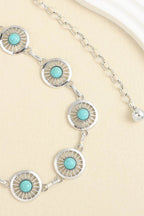 Vintage Turquoise Alloy Belt - Delanoir