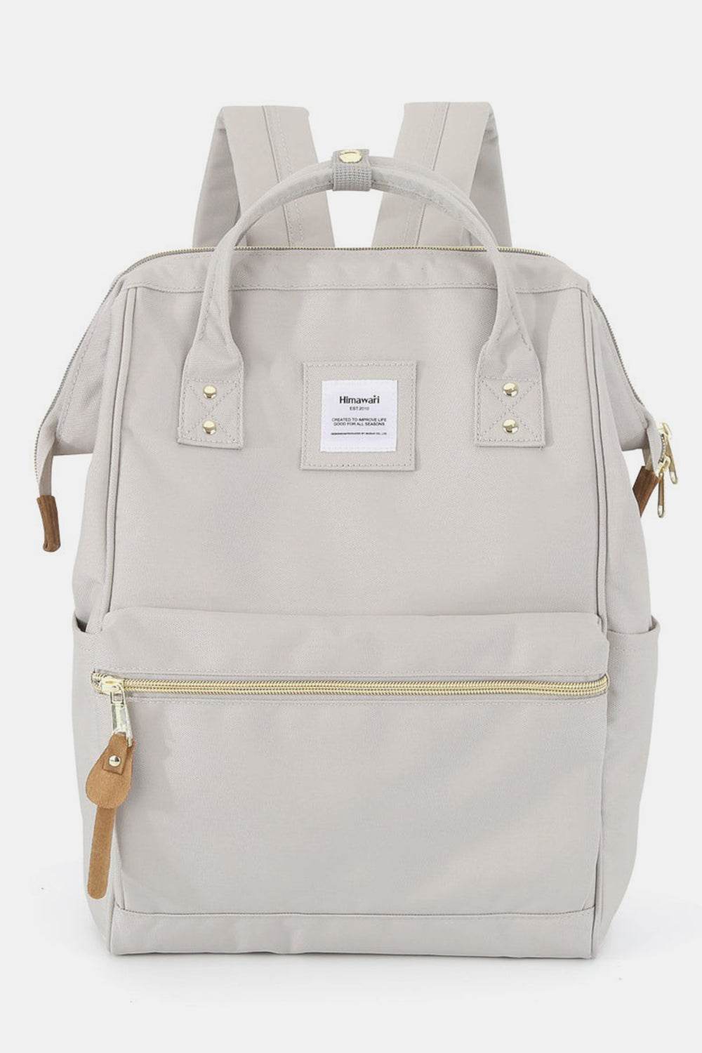 Himawari Waterproof Canvas Backpack Bag with Side Pockets - Delanoir