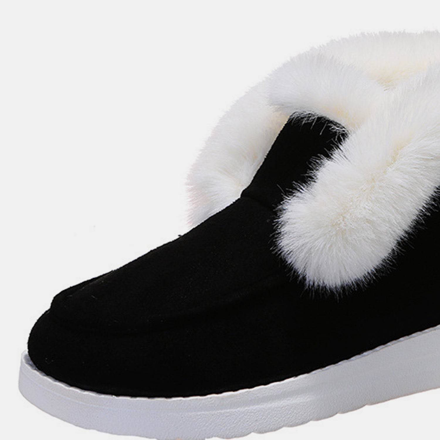 Furry Suede Snow Boots - Delanoir