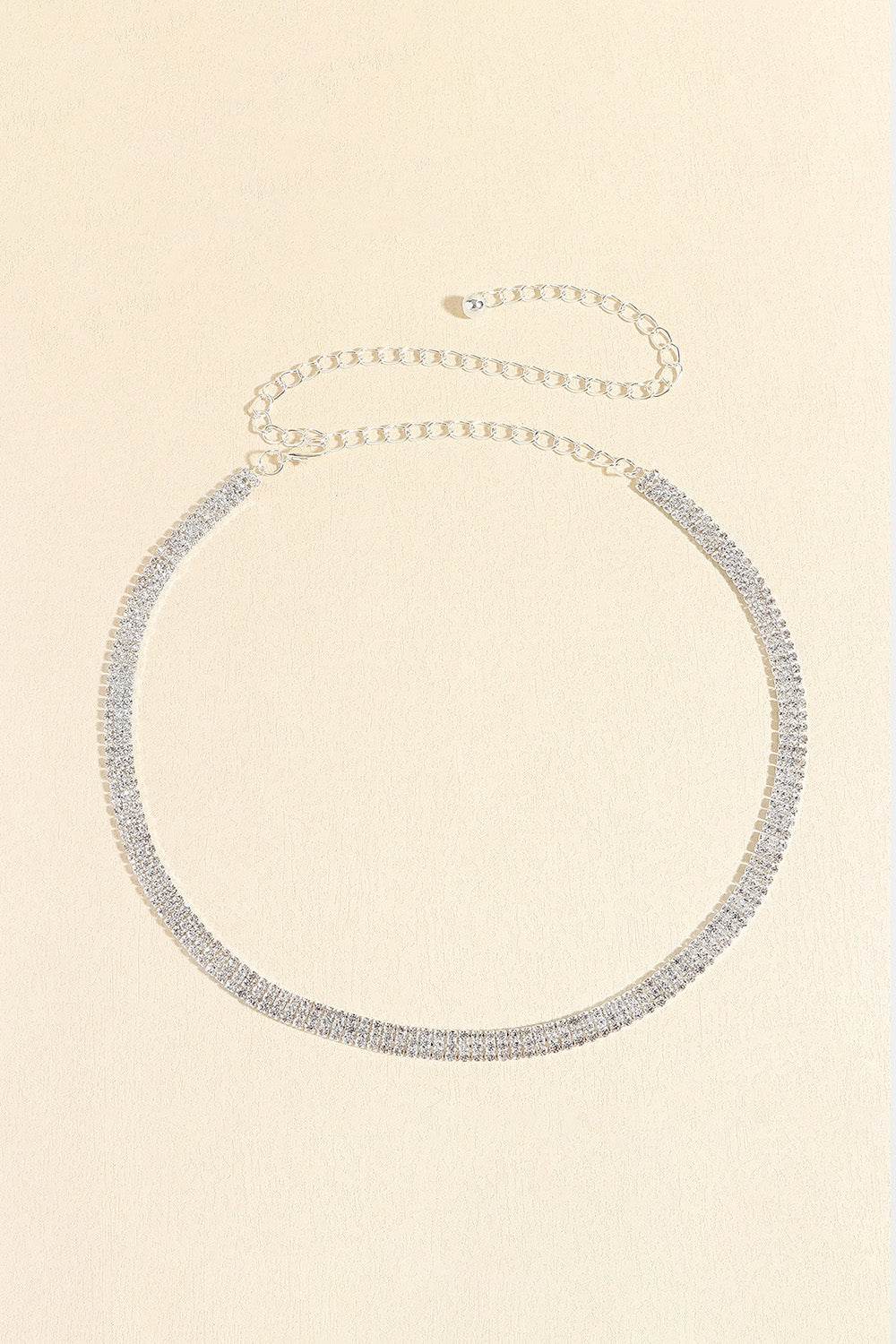 Rhinestones Alloy Belt - Delanoir