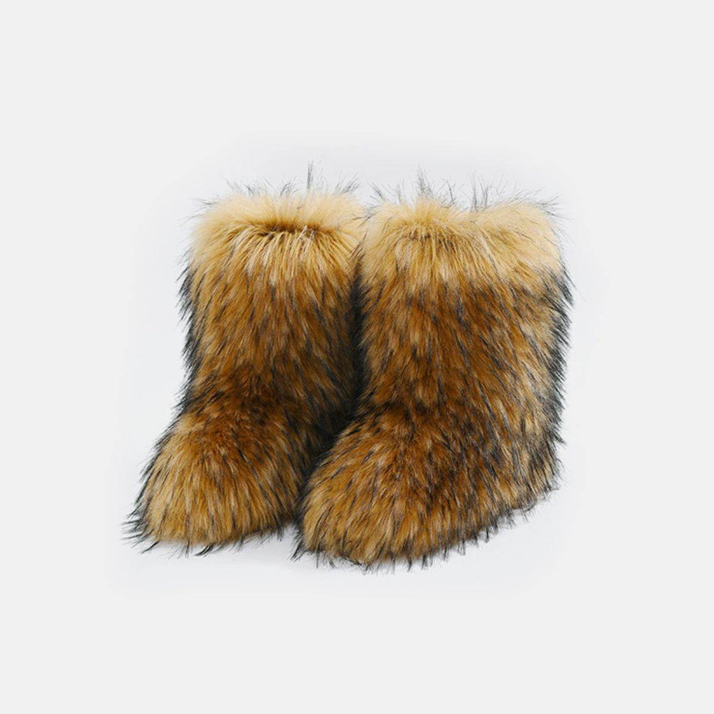 Thermal Fuzzy Platform Boots - Delanoir