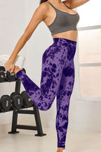 Tie-Dye High Waist Active Leggings - Delanoir