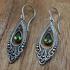 Alloy Rhinestone Cutout Earrings - Delanoir