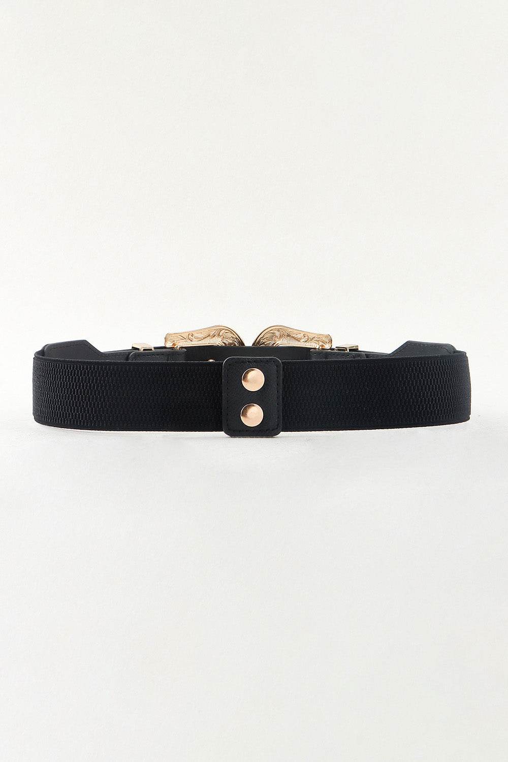 Symmetrical Zinc Alloy Buckle PU Leather Belt - Delanoir