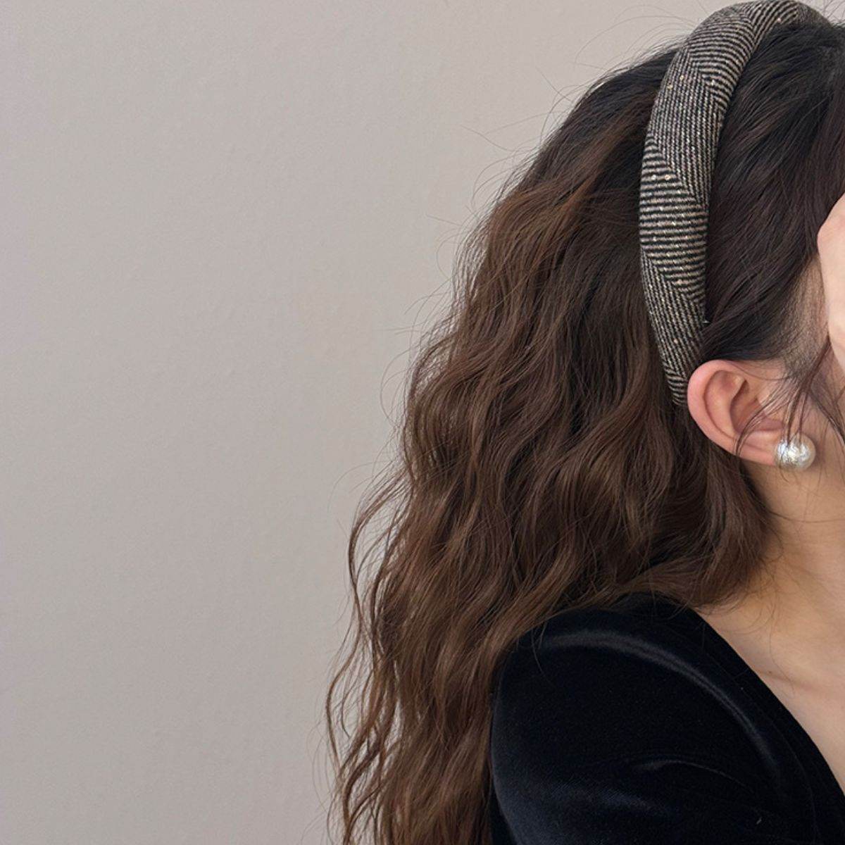 Polyester Wide Hair Headband - Delanoir