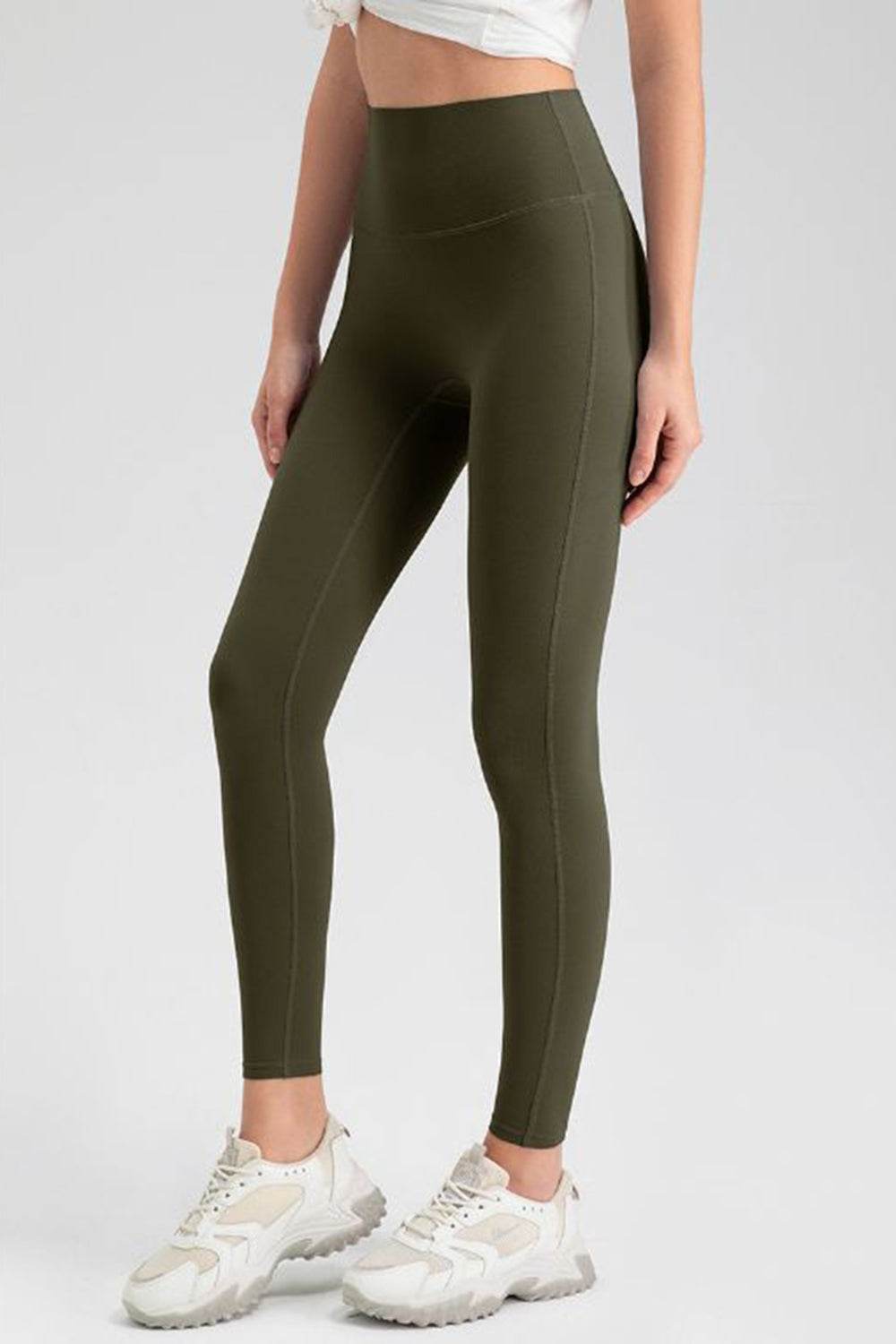High Waist Skinny Active Pants - Delanoir