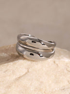 Stainless Steel Double-Layered Ring - Delanoir