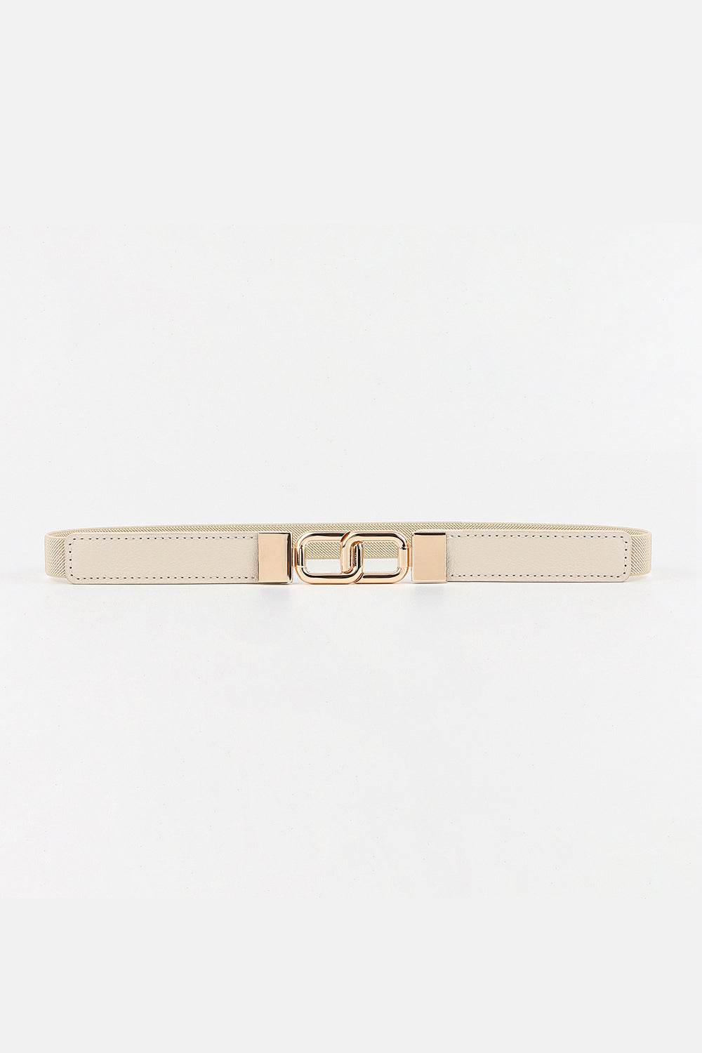 Geometric Double Buckle Elastic Belt - Delanoir