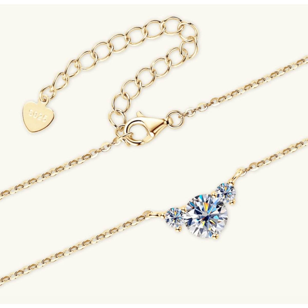 1.2 Carat Moissanite 925 Sterling Silver Necklace - Delanoir